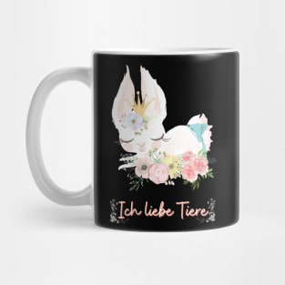 Häschen Liebe Tiere Prinzessin Blumen Süß Mug